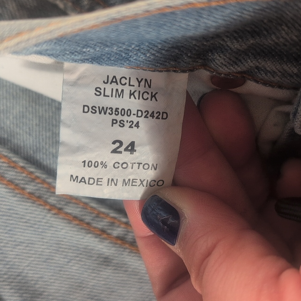 Anthropologie Denimist Women's Sz 24 Jaclyn Slim Kick Jeans - Picture 5 of 12